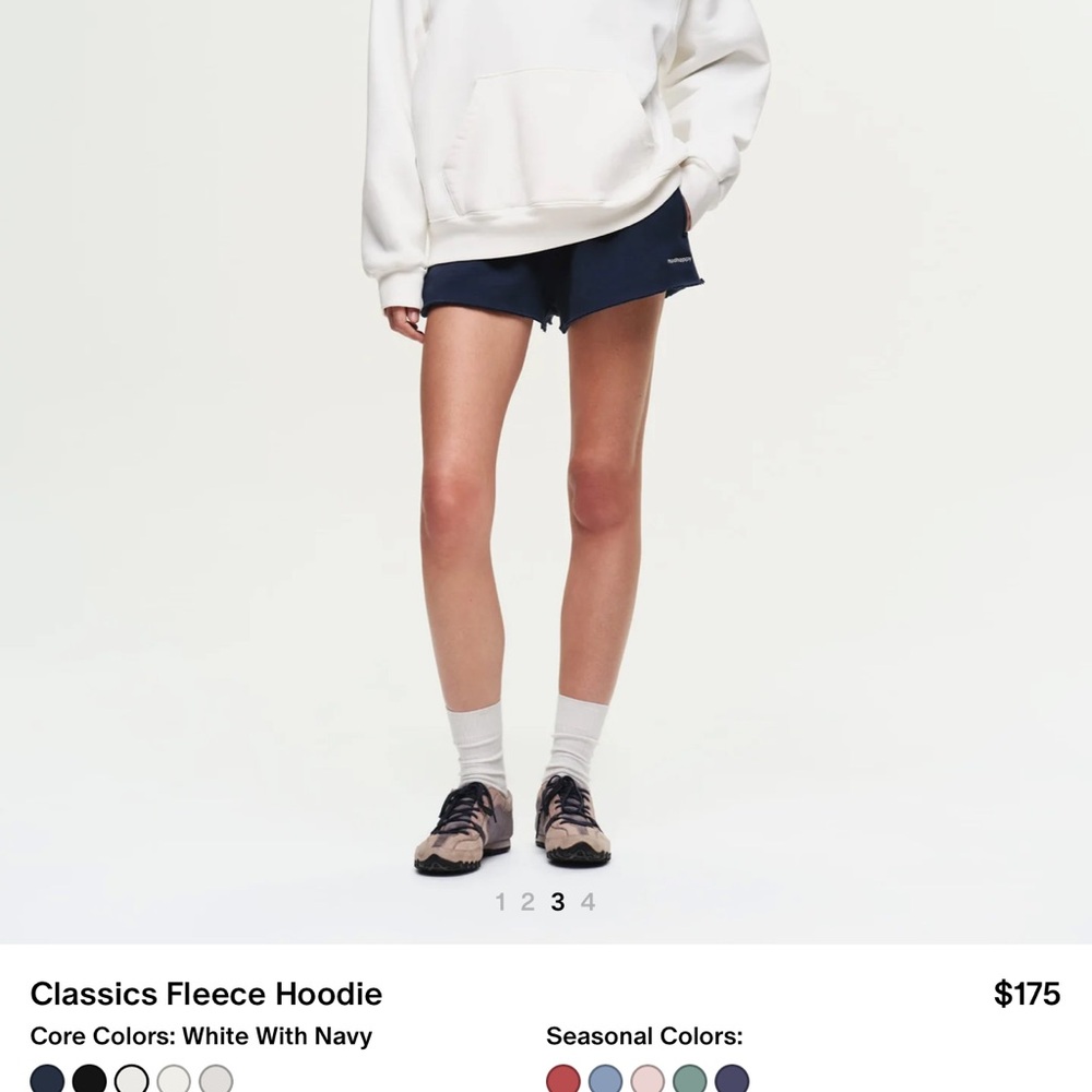 MADHAPPY HOODIE WHITE AND NAVY - Picture 6 of 6